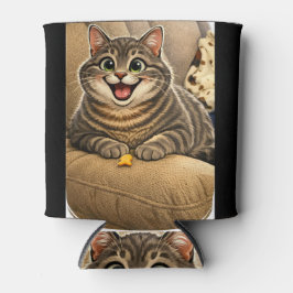 Enfriador De Latas Cat caricature