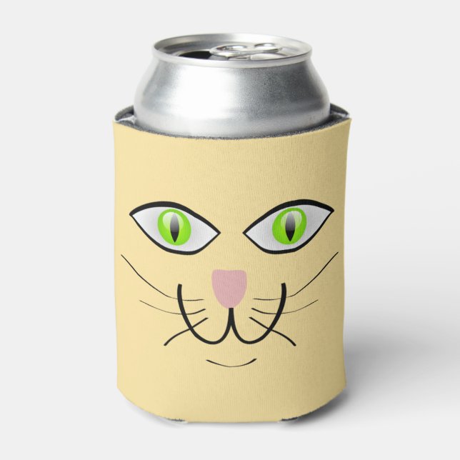 Enfriador De Latas Cat Funny Face Cartoon-29034 (Lata Anverso)