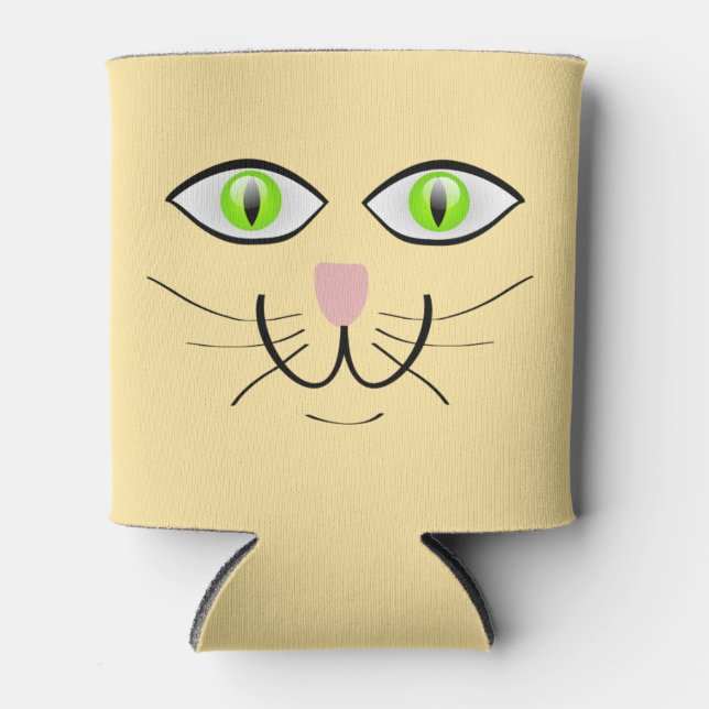 Enfriador De Latas Cat Funny Face Cartoon-29034 (Anverso)