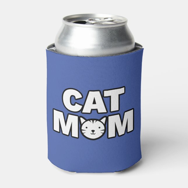 Enfriador De Latas CAT MOM Refrigerador de bebidas (azul) (Lata Anverso)