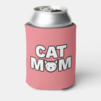 Enfriador De Latas CAT MOM Refrigerador de bebidas (rosa)