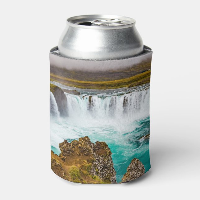 Enfriador De Latas Catarata de Godafoss, Islandia (Lata Anverso)