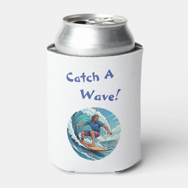 Enfriador De Latas Catch-A-Wave Surfer (Lata Anverso)