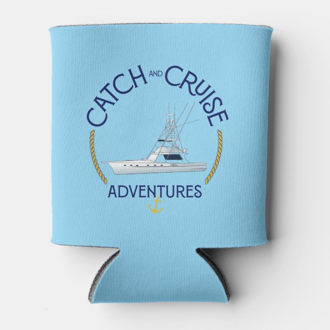 Enfriador De Latas Catch & Cruise Koozie – Destin FL Fishing (Anverso)