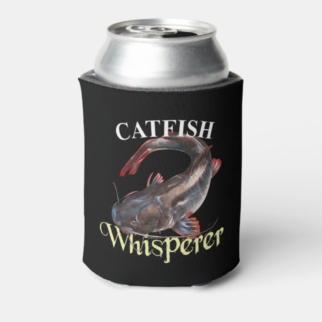 Enfriador De Latas Catfish Whisperer Dark (Reverso de la lata)