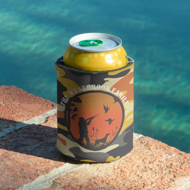 Enfriador De Latas Cazador de patos y camuflaje (Piscina in situ)