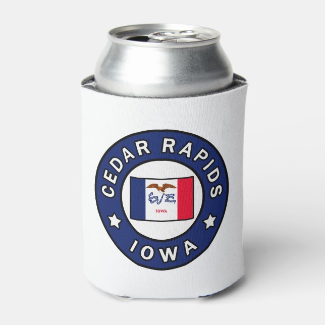 Enfriador De Latas Cedar Rapids Iowa (Lata Anverso)
