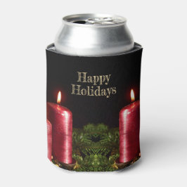 Enfriador De Latas Celebración de Navidad Velas Rojas Fiestas de Invi