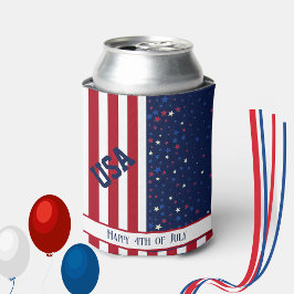 Enfriador De Latas Celebración del Fiesta Patriótico de Estados Unido