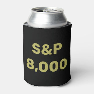 Enfriador De Latas Celebración del nivel 8,000 del índice bursátil S&