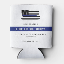 Enfriador De Latas Celebración personalizada de jubilación de la poli