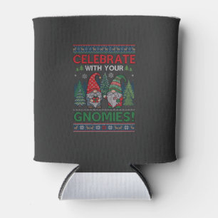 Enfriador De Latas Celebrar Gnomies Navidad Gnomos Árboles Reno