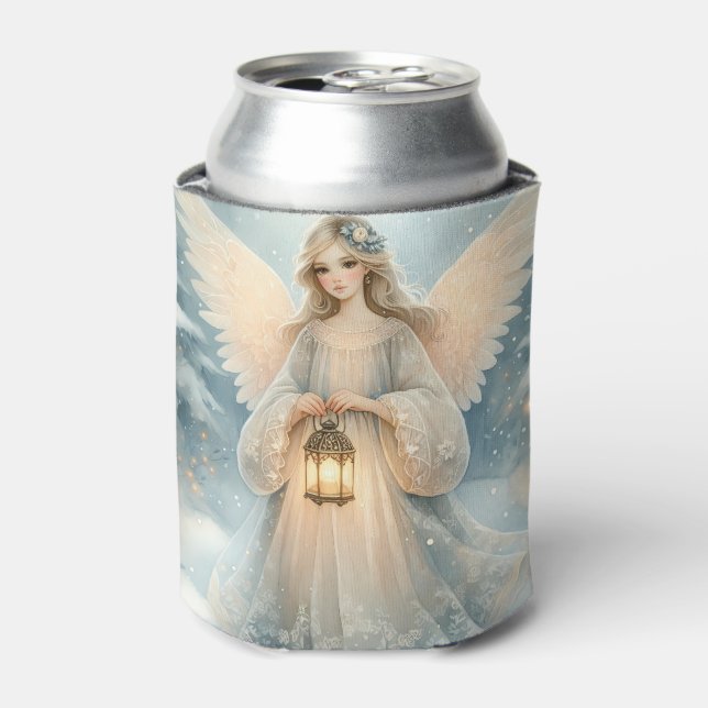 Enfriador De Latas Celestial Winter Angel Lantern of Grace (Lata Anverso)