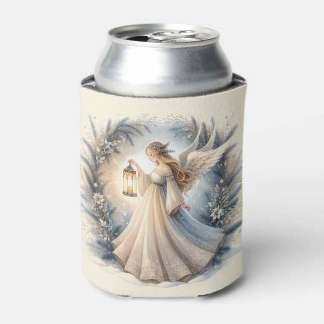 Enfriador De Latas Celestial Winter Angel Lantern of Peace (Lata Anverso)