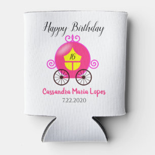 Enfriador De Latas Cenicienta entrenadora Chica Cumpleaños Refrigerad