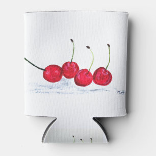 Enfriador De Latas Cereza roja agua fuerte colorida cocina chic rústi