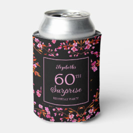 Enfriador De Latas Cerezo en flor Sakura Surprise Cumpleaños Negro