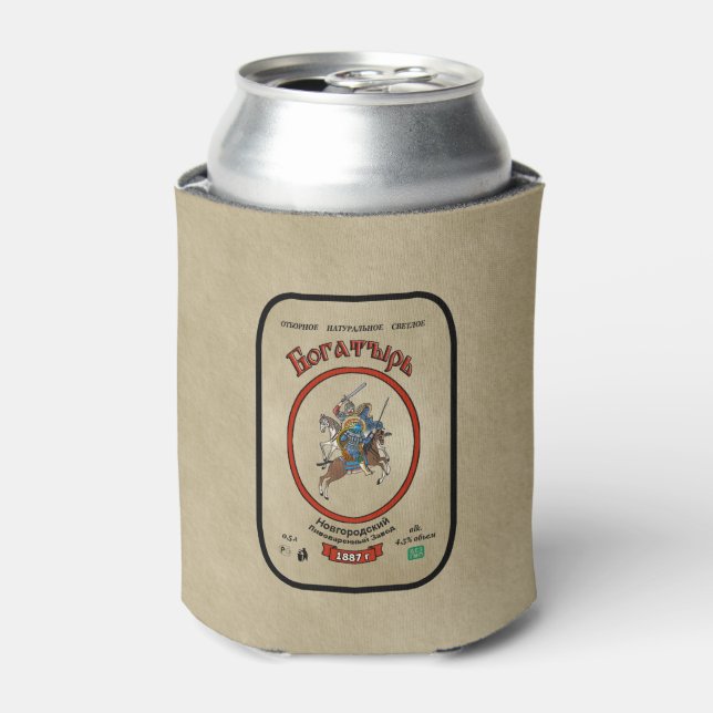 Enfriador De Latas Cerveza Bogatyr rusa (Lata Anverso)
