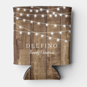 Enfriador De Latas Cerveza de encargo de madera rústica de la