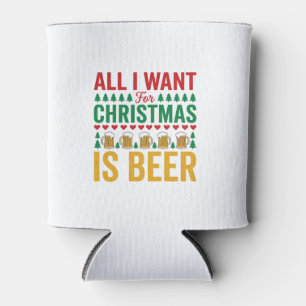 Enfriador De Latas Cerveza de Navidad Diseño Divertido de Bebida para