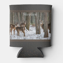 Cerveza y pineconas de invierno