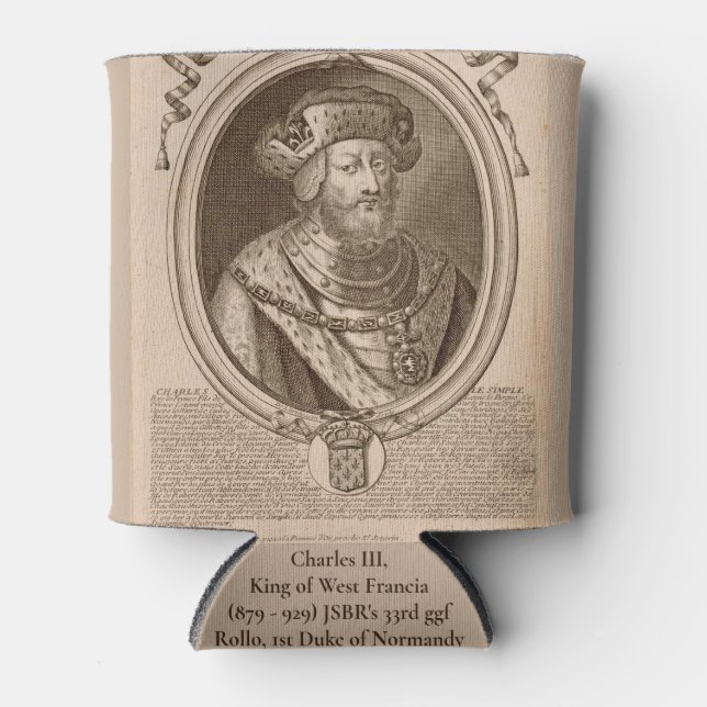 Enfriador De Latas Charles III y Rollo Refrigerador de bebidas (Anverso)