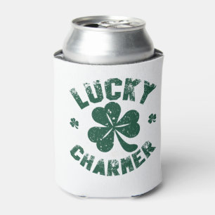 Enfriador De Latas Charmer de suerte Shamrock Funny St. Patrick's Day