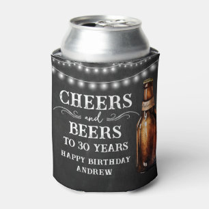 Enfriador De Latas Cheers and Beers 30th Birthday Cooler