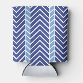 Enfriador De Latas Chevron Pattern Blue