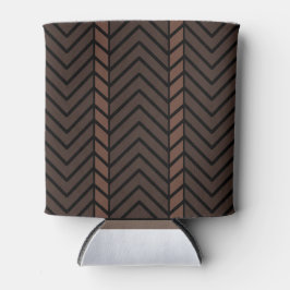 Enfriador De Latas Chevron Pattern Brown