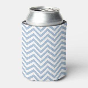 Enfriador De Latas Chevron texturizado Grunge azul claro
