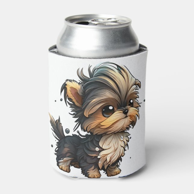 Enfriador De Latas Chibi Yorkshire Terrier (Lata Anverso)