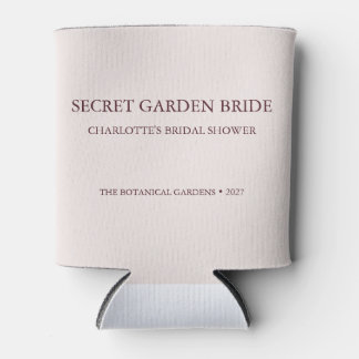 Enfriador De Latas Chic Dusty Rose Secret Garden Bridal Shower