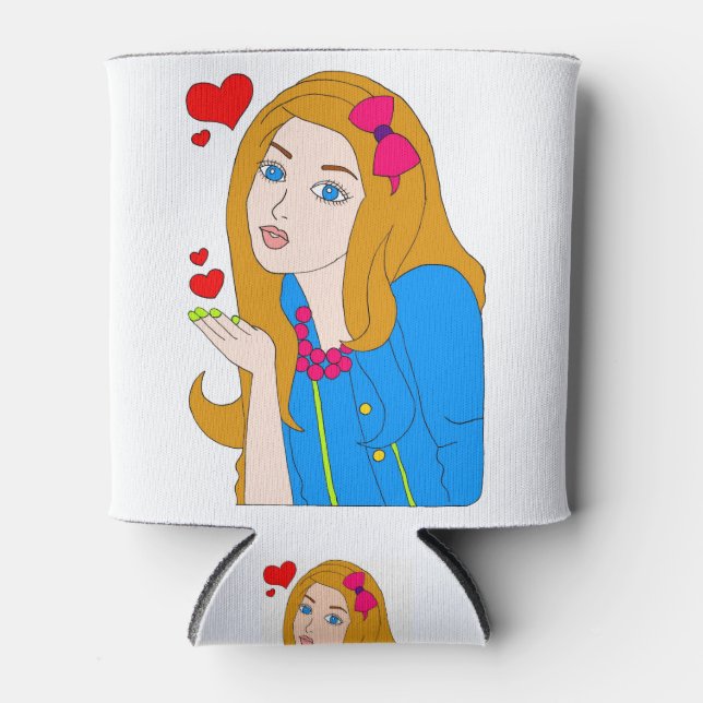 Enfriador De Latas chica bonito (Anverso)