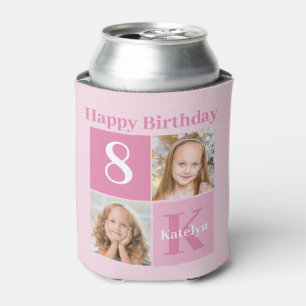 Enfriador De Latas Chica de cumpleaños feliz Personalizado   foto Fi
