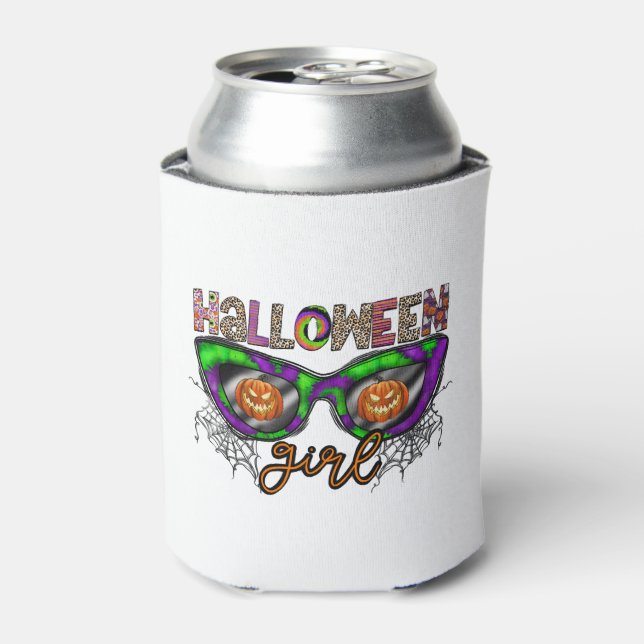 Enfriador De Latas Chica de Halloween (Lata Anverso)