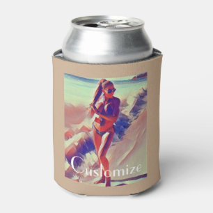 Enfriador De Latas Chica de playa Thunder_Cove