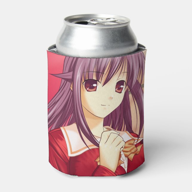 Enfriador De Latas Chica elegante de Anime (Lata Anverso)