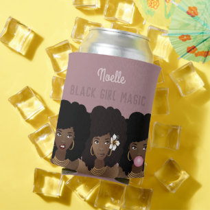Enfriador De Latas Chica negra: magia, hermanas amigas negras