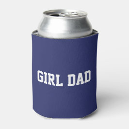 Enfriador De Latas Chica Papá personalizado blanco negro lindo modern