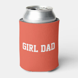 Enfriador De Latas Chica Papá tipografía moderna linda naranja oscuro