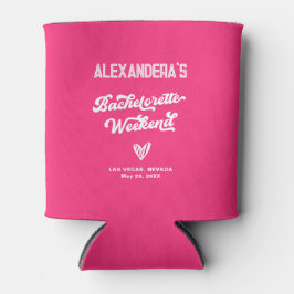 Enfriador De Latas Chica Soltera Vaquera Rosa