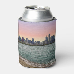 Enfriador De Latas Chicago Skyline Painterly