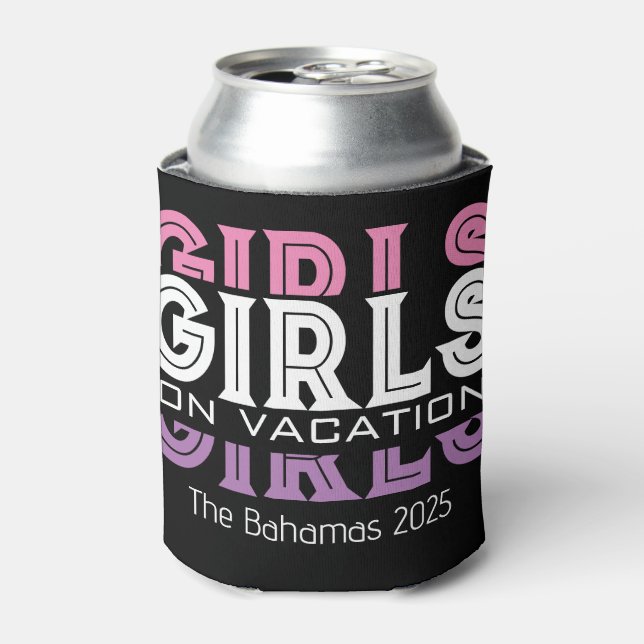 Enfriador De Latas Chicas en vacaciones personalizadas (Lata Anverso)