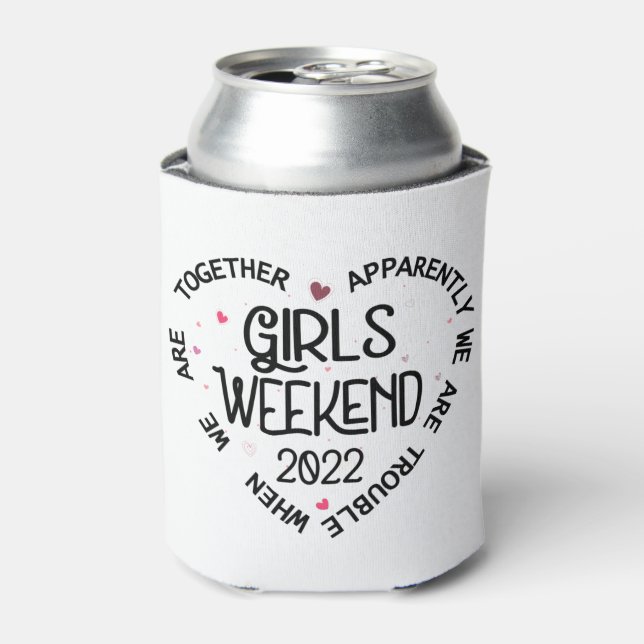 Enfriador De Latas Chicas Fin De Semana 2022 Aparentemente Somos Prob (Lata Anverso)