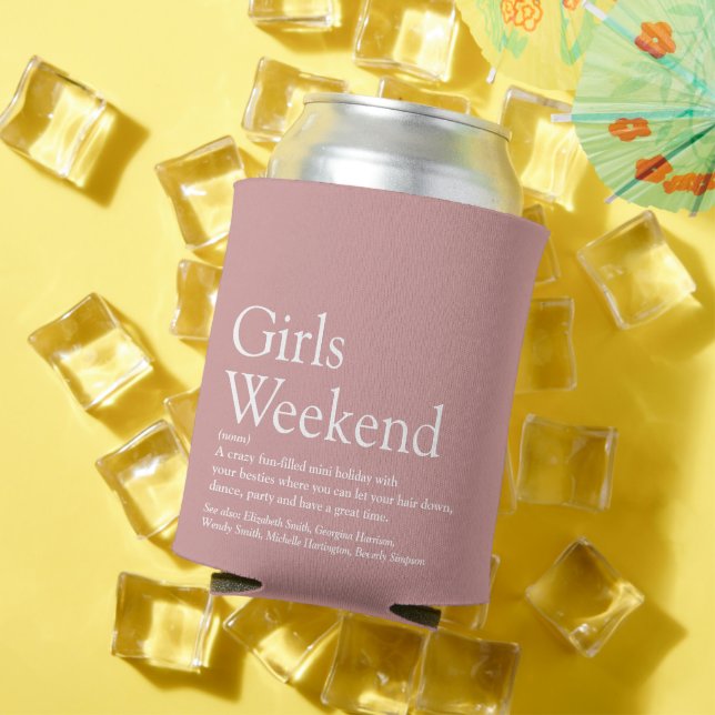 Enfriador De Latas Chicas personalizados Definición de fin de semana  (Verano in situ)