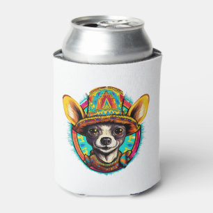 Enfriador De Latas Chihuahua México Cinco de Mayo Perro gracioso