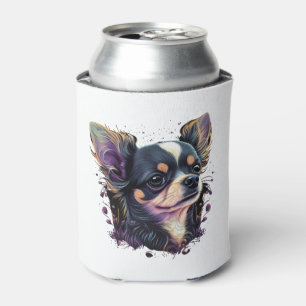 Enfriador De Latas Chihuahua Resumen Pintura Color Cute Perro