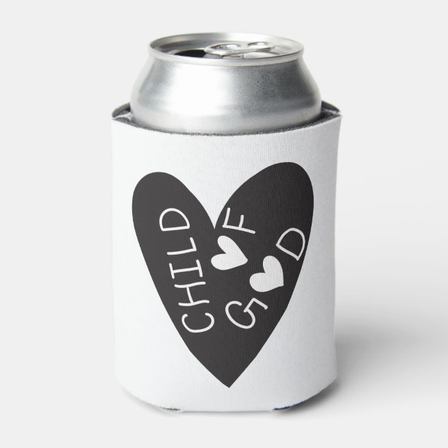 Enfriador De Latas Child of God Black Heart (Lata Anverso)