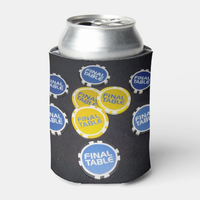 Enfriador De Latas Chips finales de póquer, (Lata Anverso)